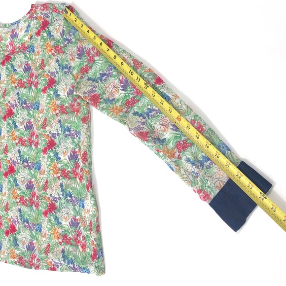 Equipment Femme Silk Sheer Floral Top Blouse Long Sleeve - Picture 11 of 12